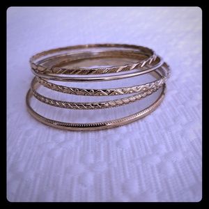 "gold" bangles